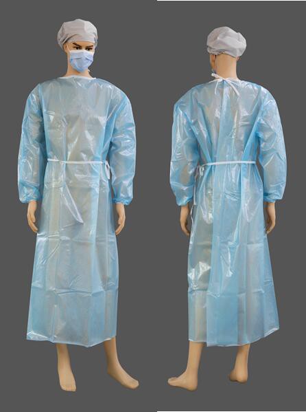 Einnota einangrunarkjóll afkastamikill húðaður fjölliður